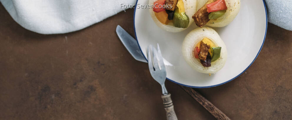 Veganes Rezept: Gefüllte Zwiebeln