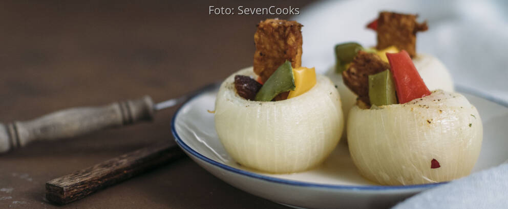 Veganes Rezept: Gefüllte Zwiebeln