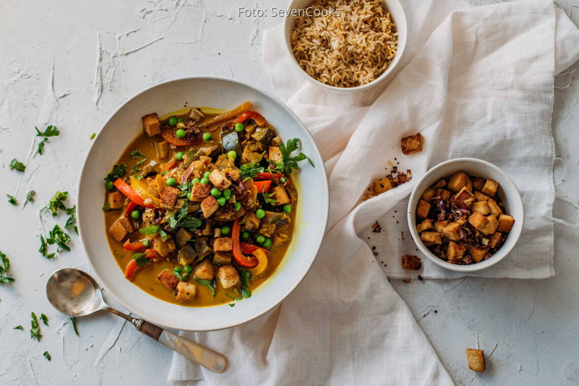 Veganes Rezept: Gelbes Thai Curry
