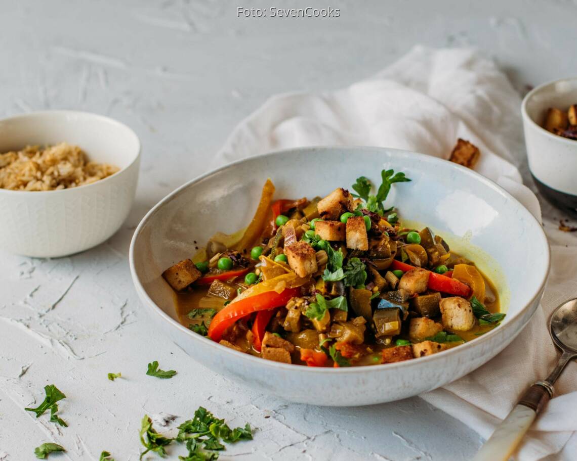 Veganes Rezept: Gelbes Thai Curry 2