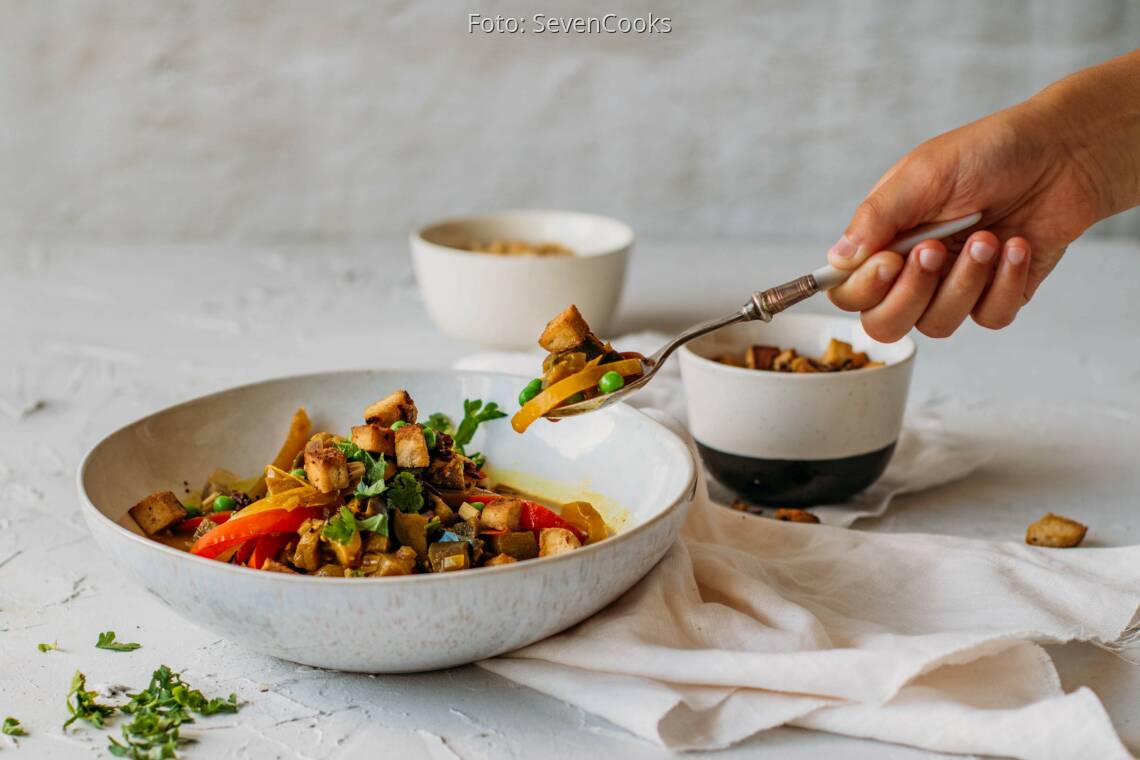 Veganes Rezept: Gelbes Thai Curry  3
