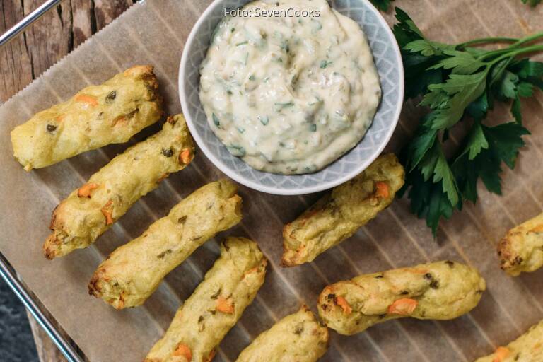 Gemüsesticks vom Blech mit Dip von SevenCooks