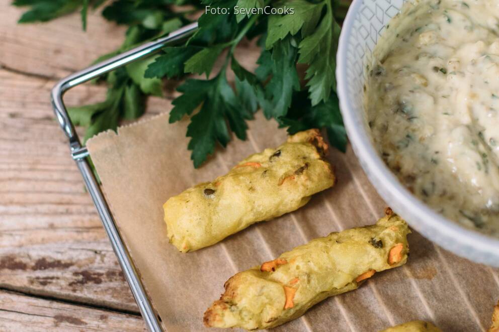 Gemüsesticks vom Blech mit Dip von SevenCooks