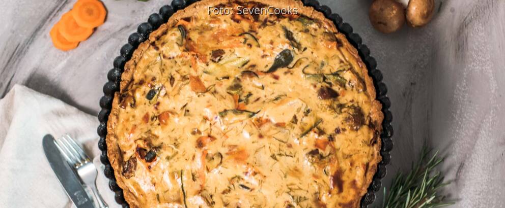 Veganes Rezept: Gemüse-Tarte 1