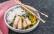 Fertiges Rezept: Gemüsecurry mit Tofu in Sesamkruste und Reisnudeln_1