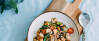 Veganes Rezept: Gemüsepfanne mit grünem und weißem Spargel