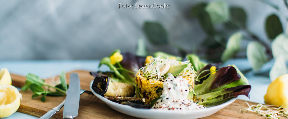 Veganes Rezept: Glutenfreier orientalischer Couscous-Salat