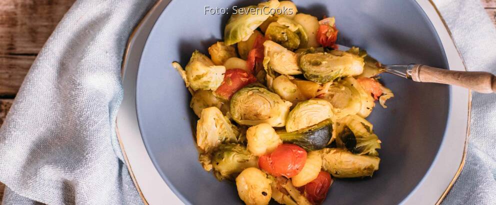Fertiges Rezept: herbstliche Gnocchi Pfanne