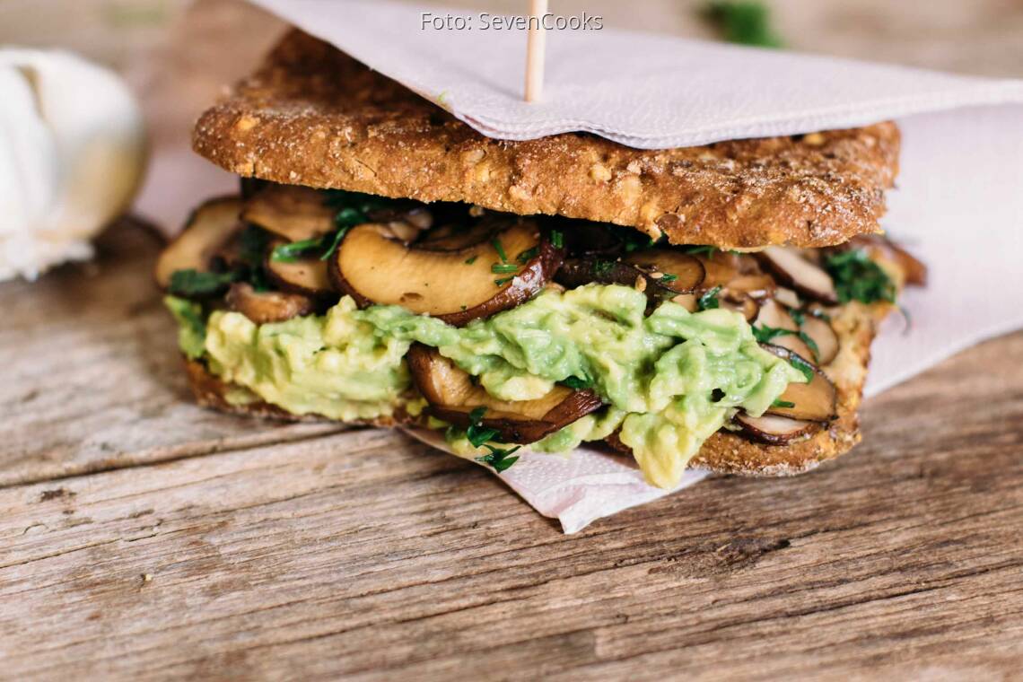 Veganes Rezept: Grilled-Mushroom-Sandwich