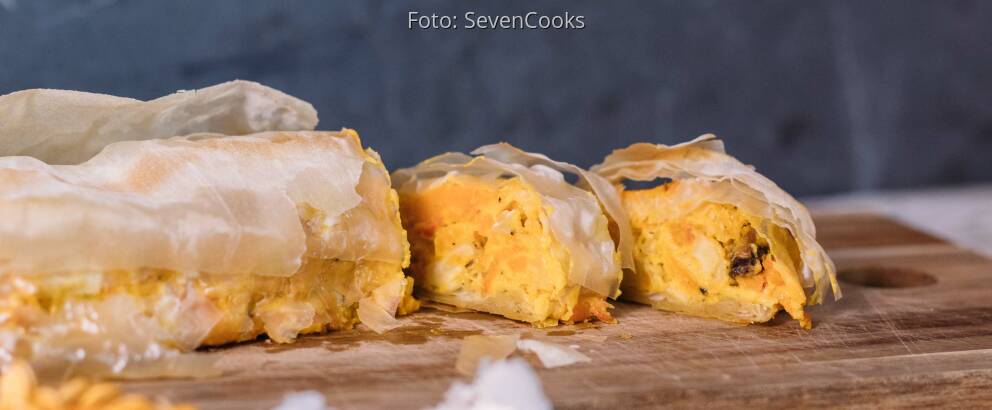 Veganes Rezept: Herbststrudel mit Ingwer-Maronen-Füllung 2