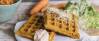 Veganes Rezept: Herzhafte Gemüsewaffeln mit Kräuterquark 2