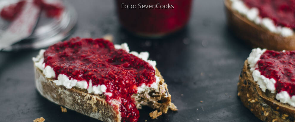 Veganes Rezept: Himbeer-Marmelade mit Chia-Samen