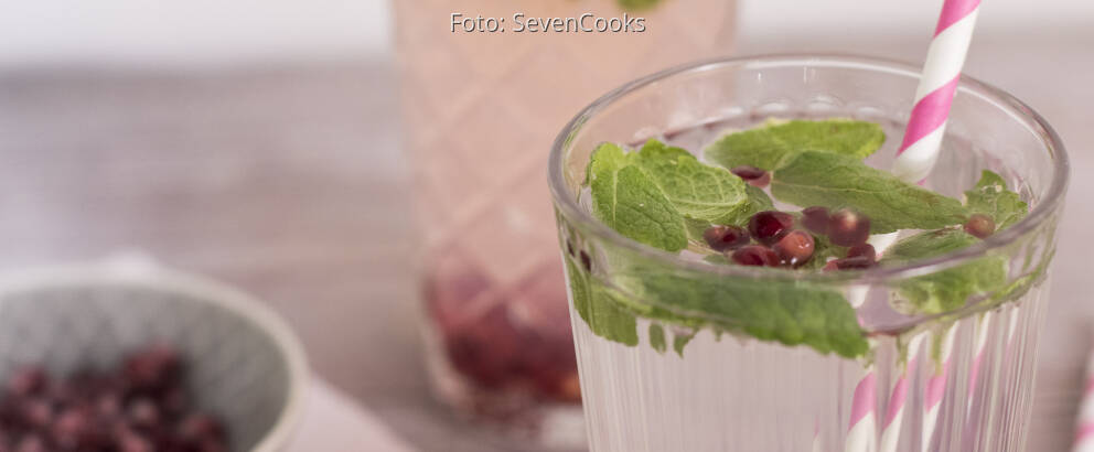 Fertiges Rezept: Infused Water Granatapfel-Minze_2