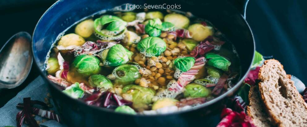 Veganes Rezept: Ingwer-Rosenkohlsuppe