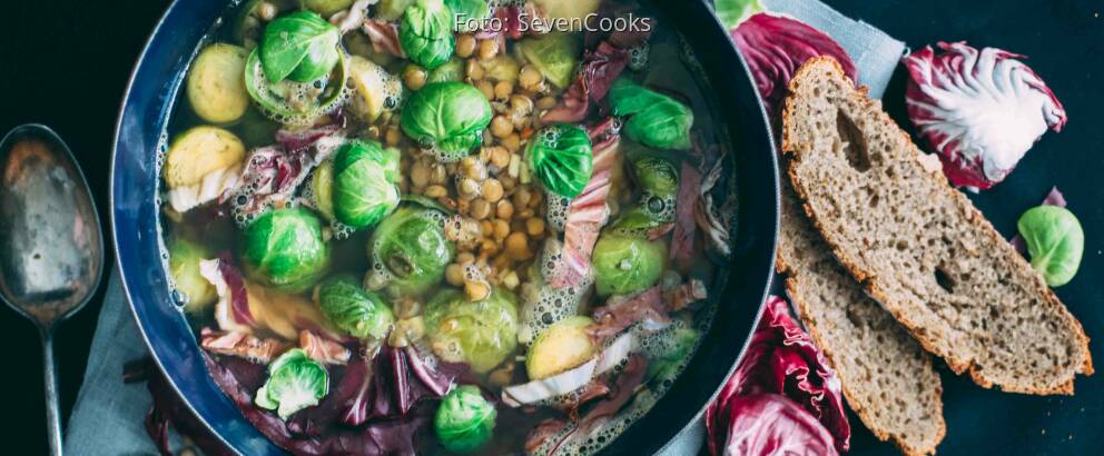 Veganes Rezept: Ingwer-Rosenkohlsuppe