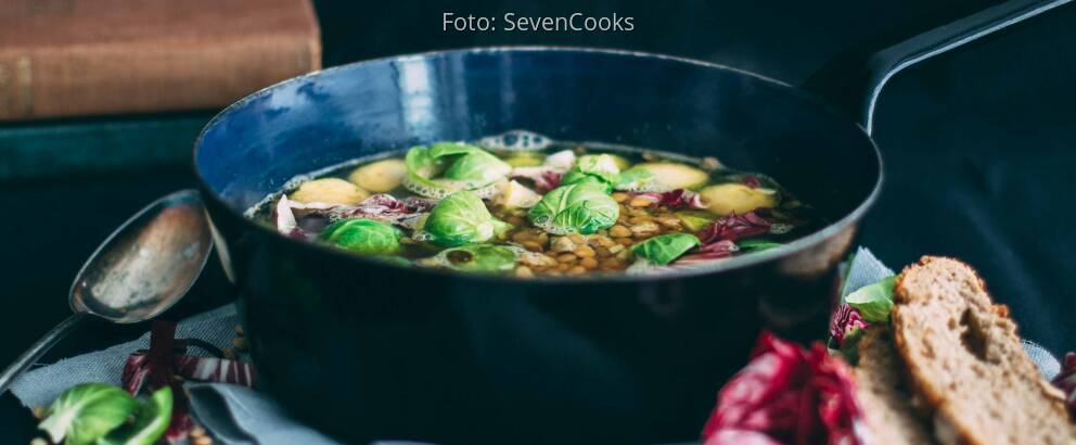 Veganes Rezept: Ingwer-Rosenkohlsuppe