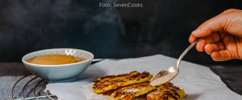 Veganes Rezept: Kartoffelpuffer mit Apfelmus_3