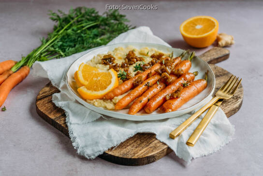 Kartoffel-Sellerie-Stampf mit Orangen-Möhren von SevenCooks