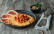 Veganes Rezept: Kichererbsen Pfannkuchen an Kidney Gemüse und Grapefruit