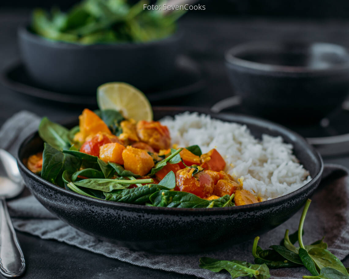 Veganes Rezept: Kürbis-Curry 3