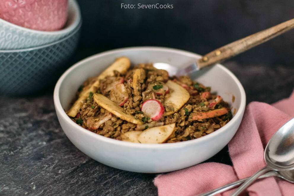 Lauwarmer Linsensalat mit Radieschen von SevenCooks