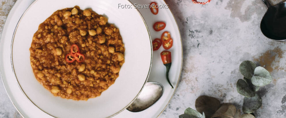 Veganes Rezept: Linsen-Kichererbsen-Dal 1