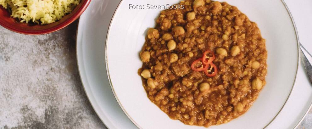 Veganes Rezept: Linsen-Kichererbsen-Dal 3