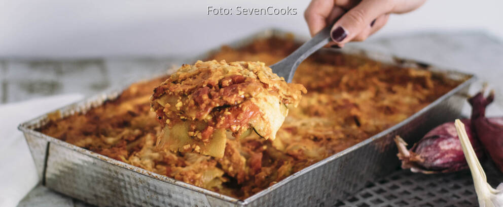Veganes Rezept: Lupinen-Lasagne