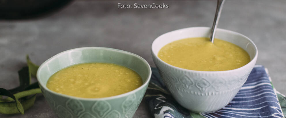 Veganes Rezept: Mais-Zucchini-Suppe