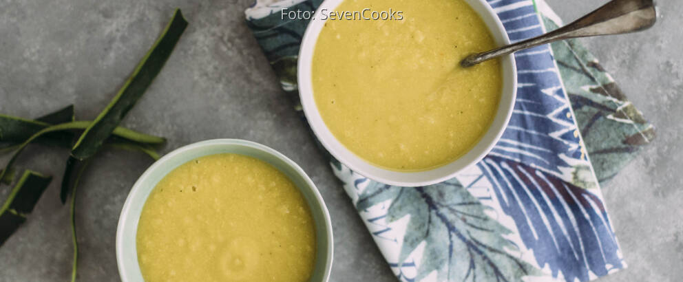 Veganes Rezept: Mais-Zucchini-Suppe