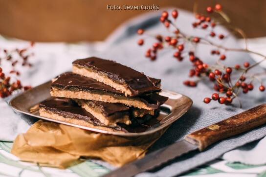 Mandelkaramell-Schnittchen Mit Schokolade Von SevenCooks