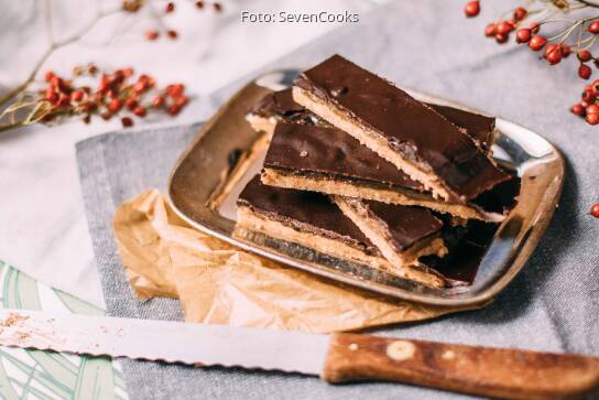 Mandelkaramell-Schnittchen Mit Schokolade Von SevenCooks