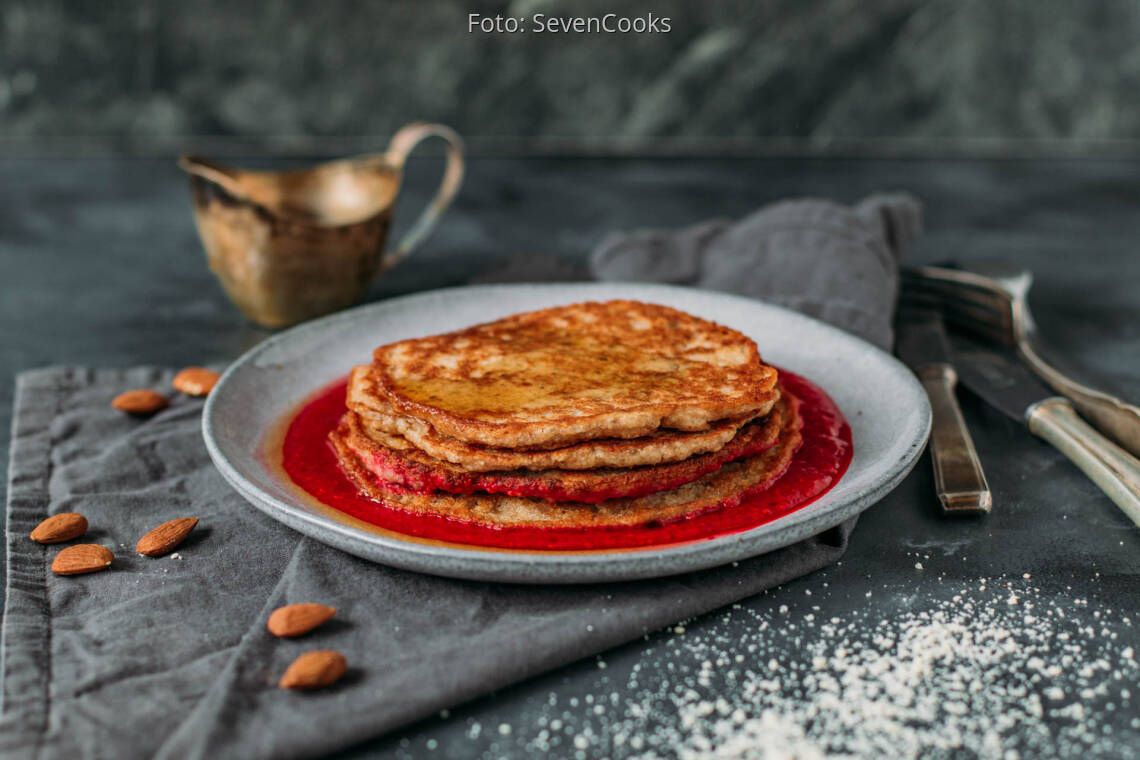 Veganes Rezept: Mandelmehl-Pancakes 1