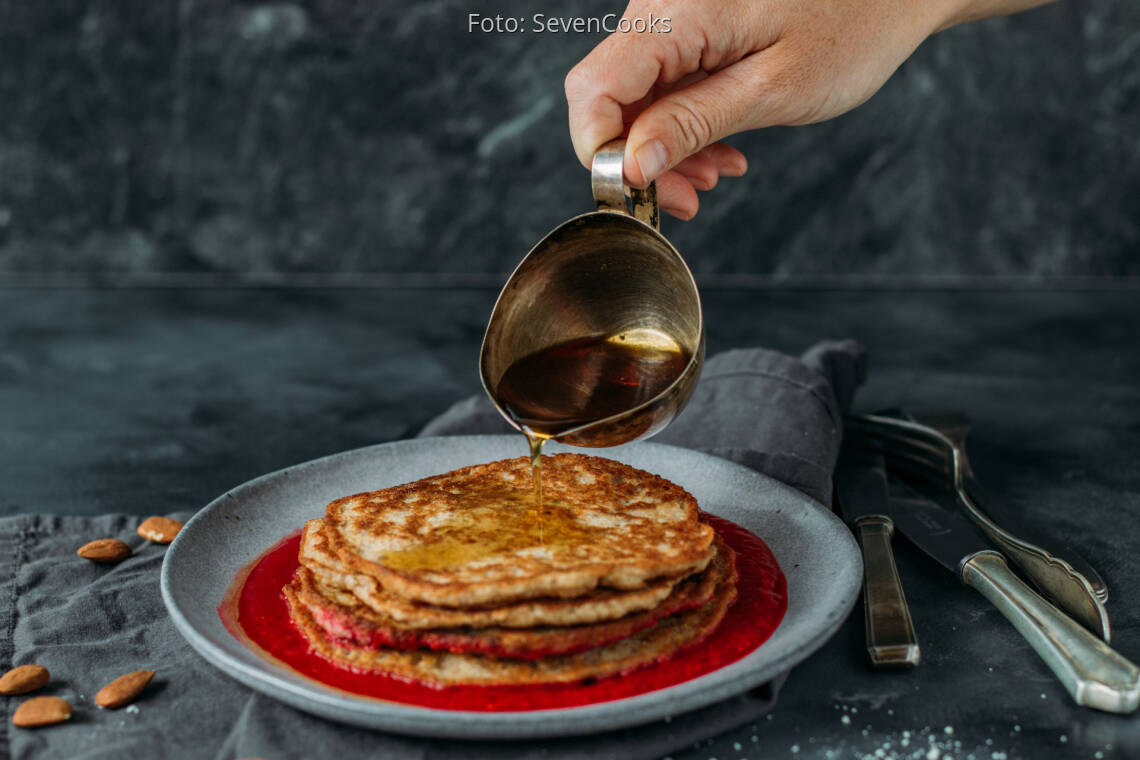 Veganes Rezept: Mandelmehl-Pancakes 3