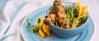 Veganes Rezept: Masala-Spieße im Gomasiomantel