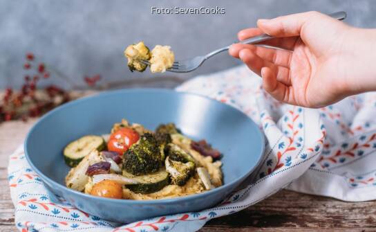 Mediterranes Ofengemuse Mit Polenta Sevencooks