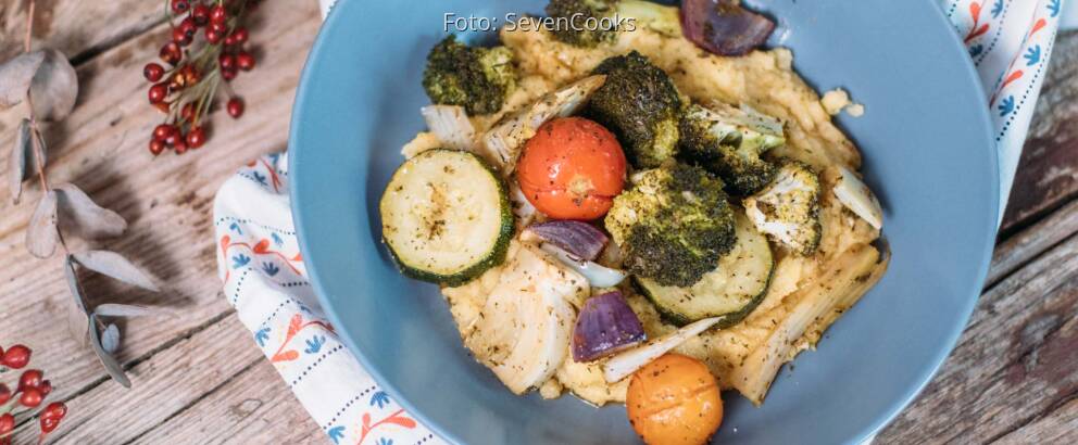 Veganes Rezept: Mediterranes Ofengemüse mit Polenta_2
