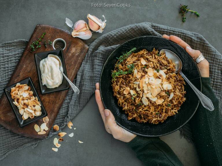 Mejadra – Arabischer Linsen-Reis von SveaCooks