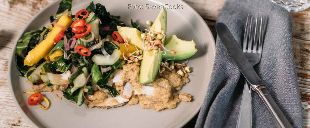 Veganes Rezept: Pak Choi im Wok mit Kokos-Amaranth 1