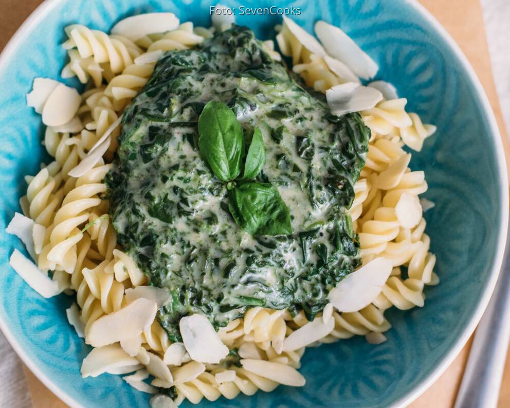 Pasta mit veganer Spinatsoße von SevenCooks