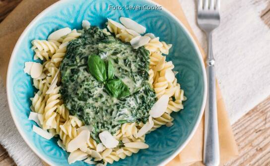 Pasta Mit Veganer Spinatsosse Sevencooks