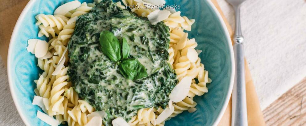 Veganes Rezept: Pasta mit veganer Spinatsoße_1