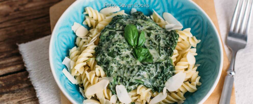 Veganes Rezept: Pasta mit veganer Spinatsoße_2