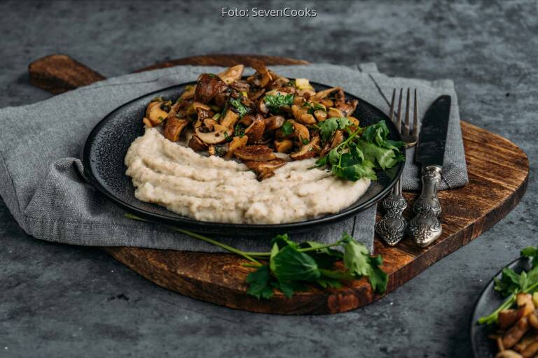Pilzpfanne mit Topinambur-Pürree von SevenCooks