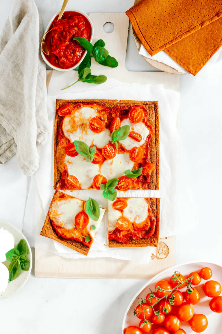 Veganes Rezept: Pizza Margherita