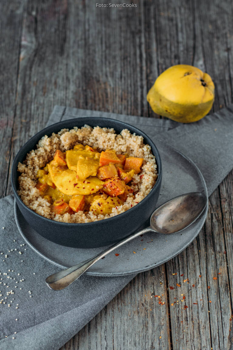 Quitten-Kürbis-Pfanne mit Quinoa von SevenCooks