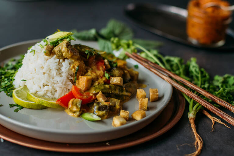 Veganes Rezept: Red Thai Curry 1