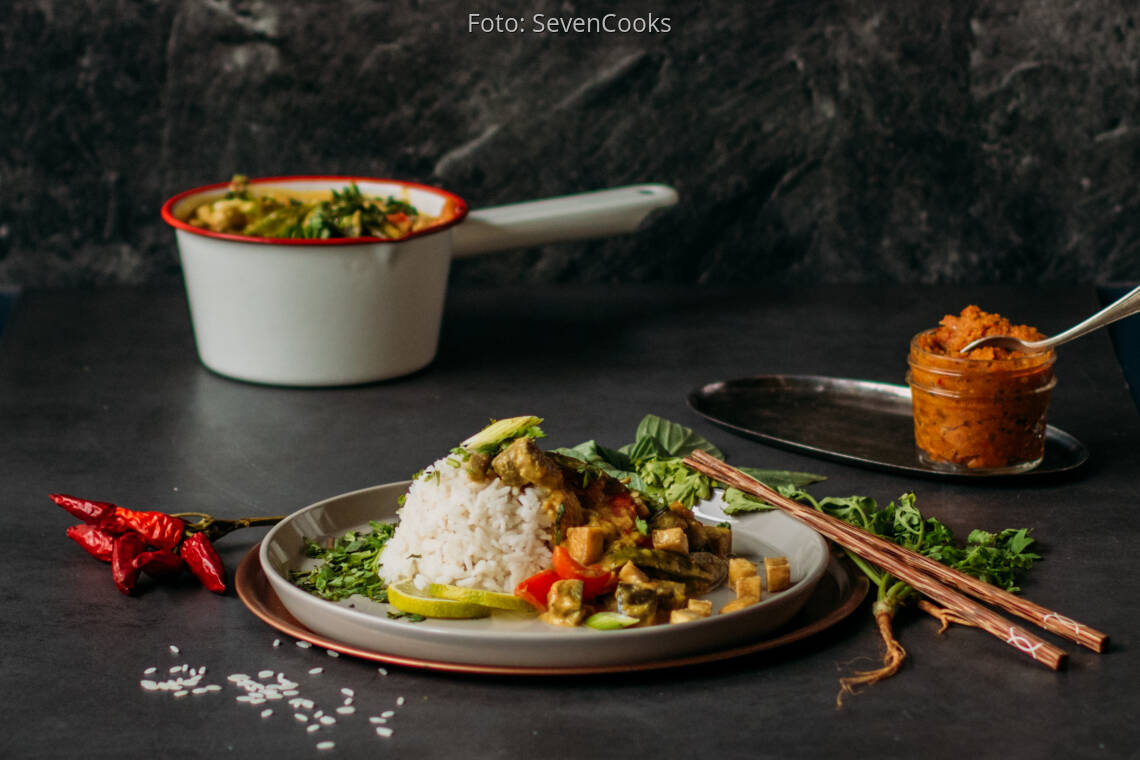 Veganes Rezept: Red Thai Curry 3