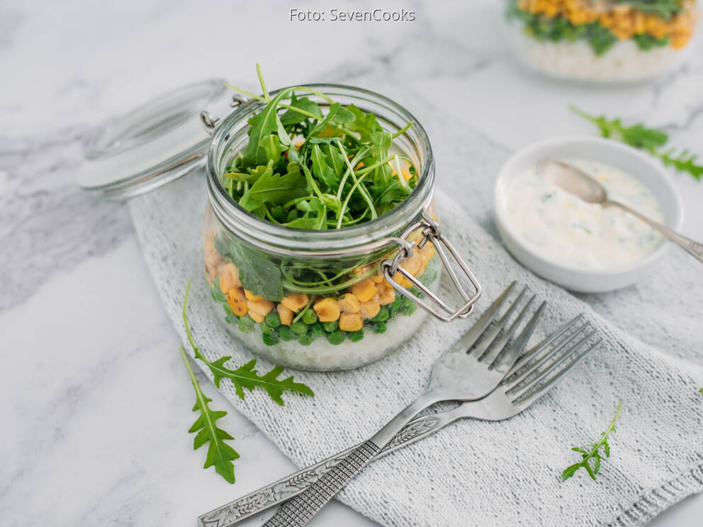 Reissalat im Glas von SevenCooks