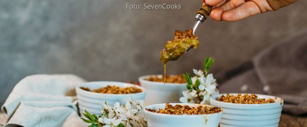 Veganes Rezept: Rhabarber-Crumble vegan 2